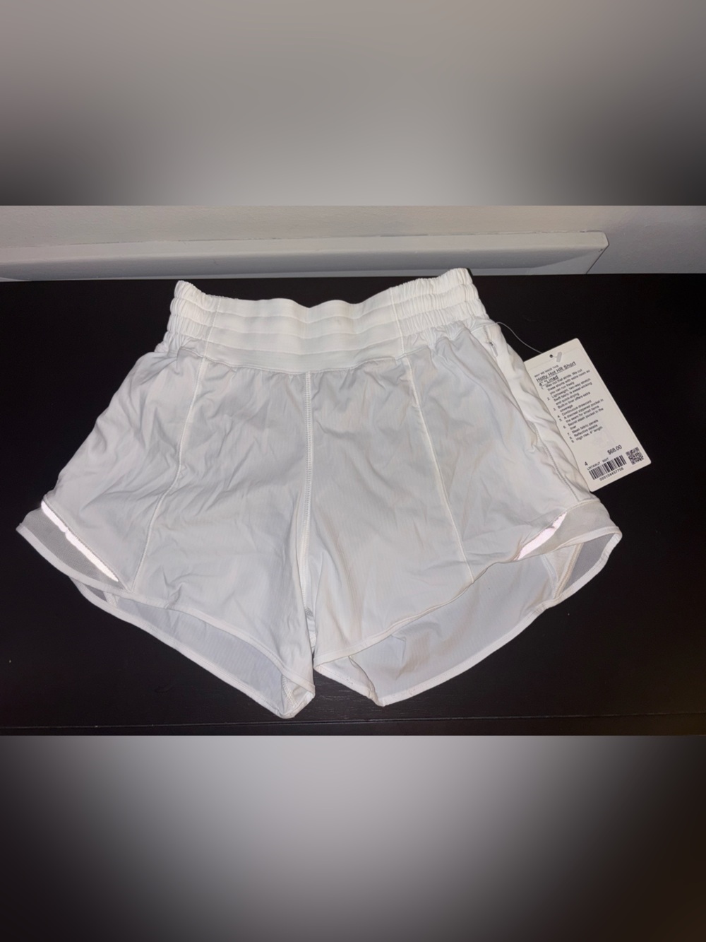 Lululemon Women's White Athletic Running Shorts